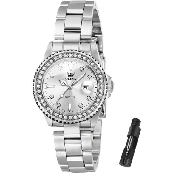 Elegant Women\'s Diamond Analog Quartz Watch - Two-Tone Stainless Steel main image 7